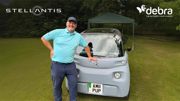 Stellantis Charity Golf Day, sponsored by Vizion, raises more than £20,000 for rare skin condition.